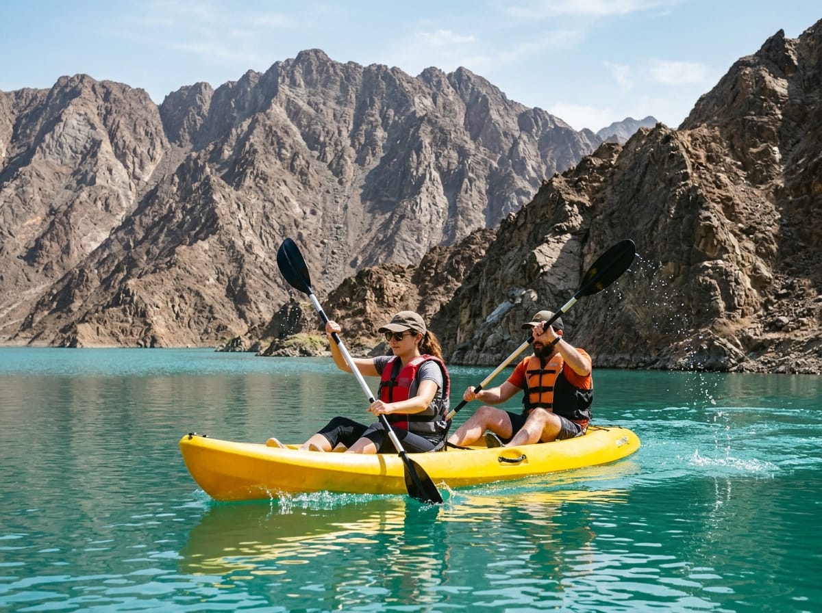 Kayaking in Hatta Dam